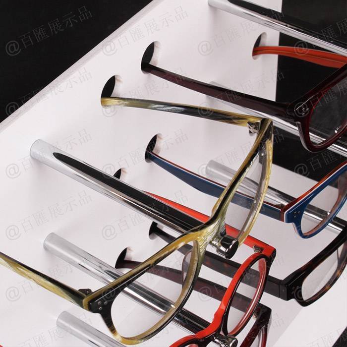 多副近視眼鏡展示陳列亞加力膠架－細節圖
