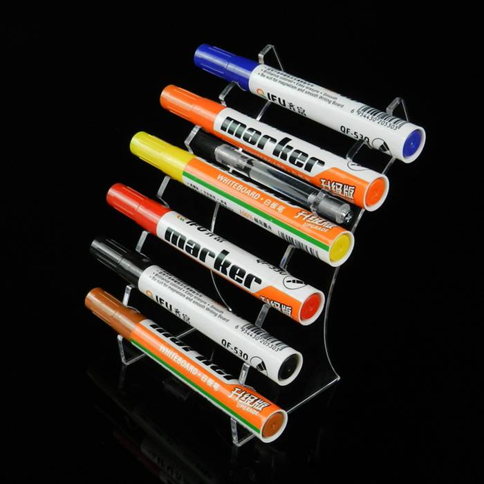 Acrylic-6-Slots-Pen-Horizontal-Premium-Pen-Display-Stand-XH63-1